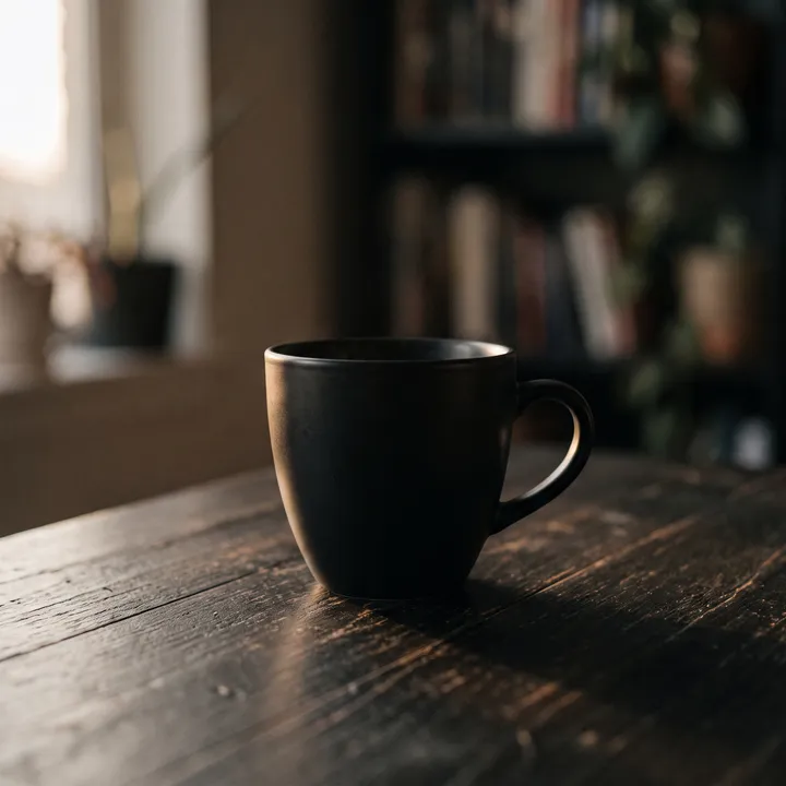 Dampf über der Tasse