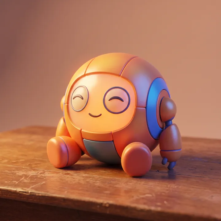 Ein Roboter, der winkt